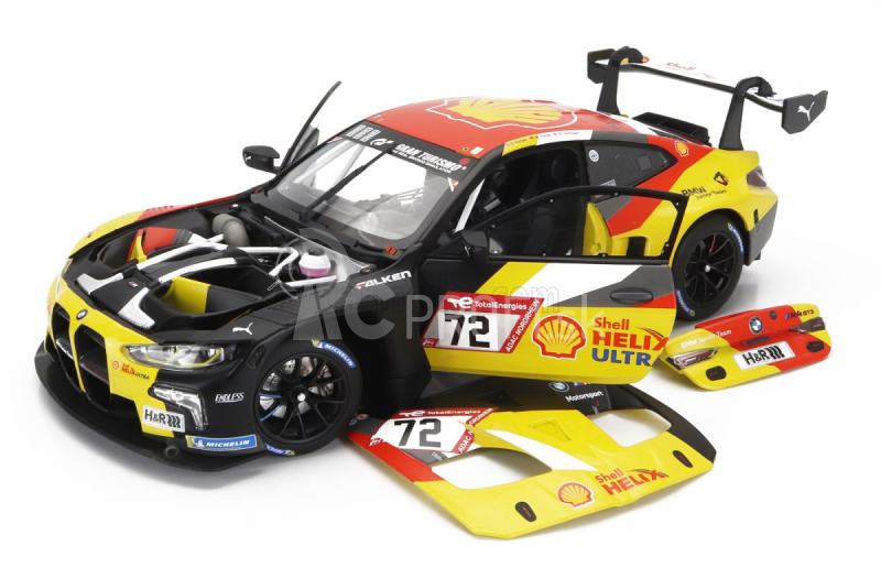 Minichamps BMW radu 4 M4 Gt3 Team Bmw Junior N 72 24h Nurburgring 2023 Dan Harper - Max Hesse - Neil Verhagen 1:18 čierna žltá červená