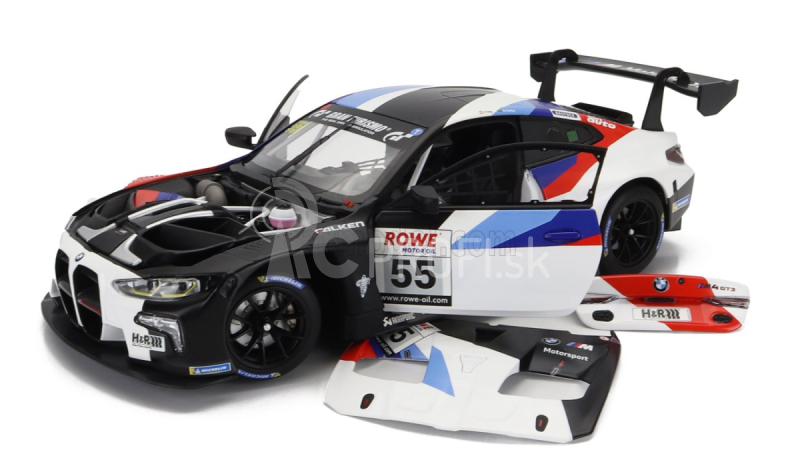 Minichamps BMW radu 4 M4 Gt3 Team Bmw Motorsport N 55 6h Adac Ruhr-pokal-rennen 2021 Philipp Eng - Augusto Farfus 1:18 Biela čierna čierna modrá červená