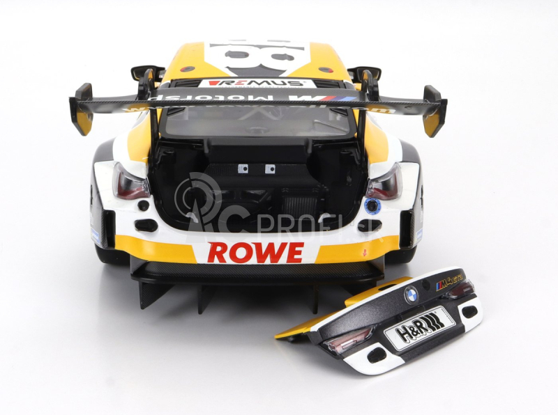 Minichamps BMW radu 4 M4 Gt3 Team Rowe Racing N 98 2. 24h Nurburgring 2023 Marco Wittmann - Sheldon Van Der Linde - Dries Vanthoor - Maxime Martin 1:18 Bielo-šedo žltá