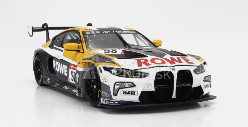 Minichamps BMW radu 4 M4 Gt3 Team Rowe Racing N 98 24h Nurburgring 2022 N.catsburg - J.edwards - S.van Der Linde - M.wittmann 1:18 Biela Žltá Sivá