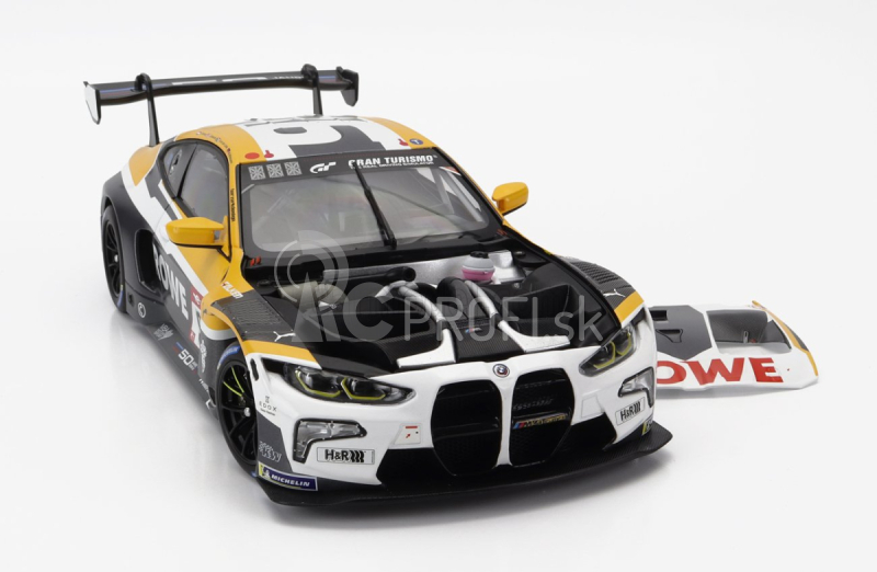 Minichamps BMW radu 4 M4 Gt3 Team Rowe Racing N 98 24h Nurburgring 2022 N.catsburg - J.edwards - S.van Der Linde - M.wittmann 1:18 Biela Žltá Sivá