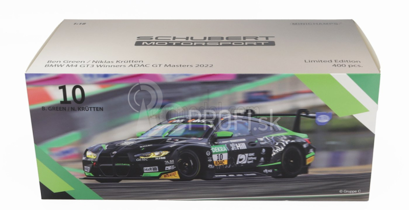 Minichamps BMW radu 4 M4 Gt3 Team Schubert Motorsport N 10 Víťaz Red Bull Ring Adac Gt Masters 2022 Ben Green - Niklas Krutten 1:18 Čierna