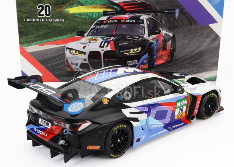 Minichamps BMW radu 4 M4 Gt3 Team Schubert Motorsport N 20 2. Red Bull Ring Adac Gt Masters 2022 Jesse Krohn - Nicky Catsburg 1:18 Biela čierna červená modrá