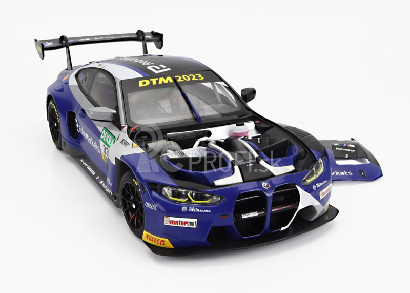 Minichamps BMW radu 4 M4 Gt3 Team Schubert Motorsport N 33 Sezóna Dtm 2023 Rene Rast 1:18 Modrá čierna