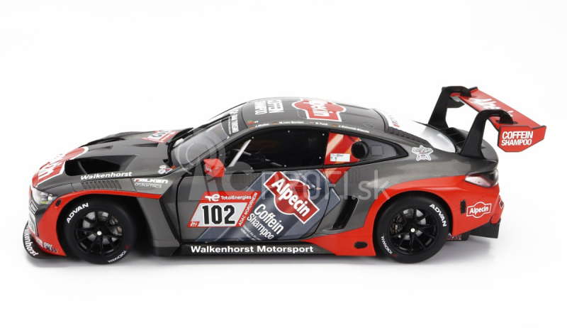 Minichamps BMW radu 4 M4 Gt3 Team Walkenhorst Motorsport N 102 24h Nurburgring 2022 Jorg Muller - Mario Von Bohlen - Ben Tuck - Jorn Schmidt Staade 1:18 Sivá oranžová