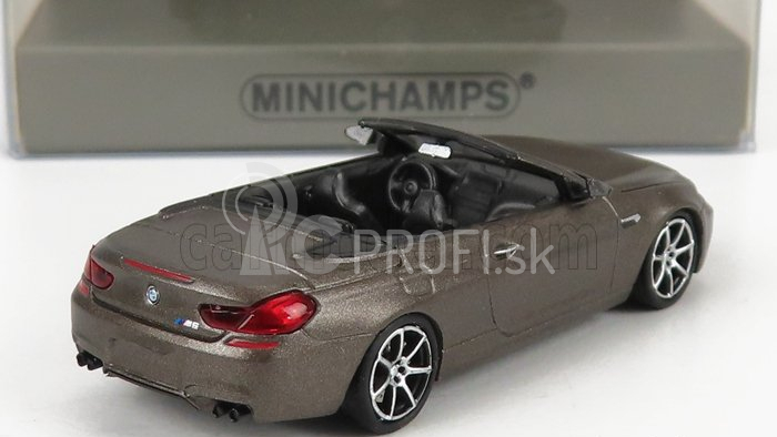 Minichamps BMW radu 6 M6 Cabriolet Open (f13) 2015 1:87 Grey Met