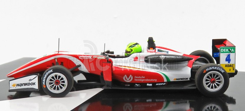 Minichamps Dallara F3 F317 Mercedes Team Prema Theodore Racing N 4 Sezóna Mick Schumacher 2018 Formula3 Champion 1:43 Červená biela