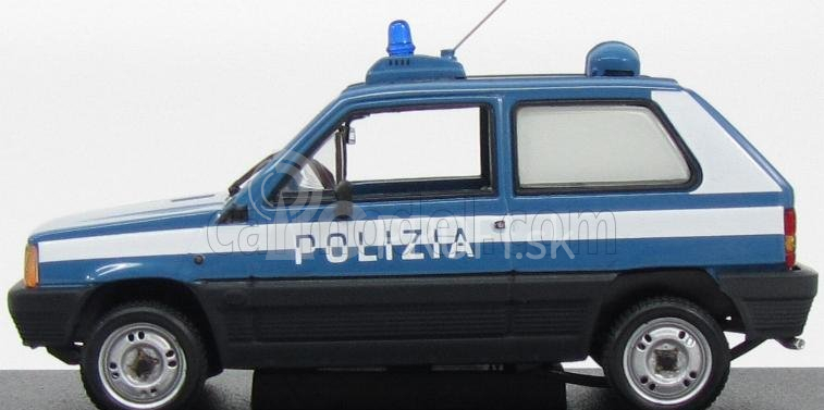 Minichamps Fiat Panda 1980 Polizia - polícia 1:43 modrá biela