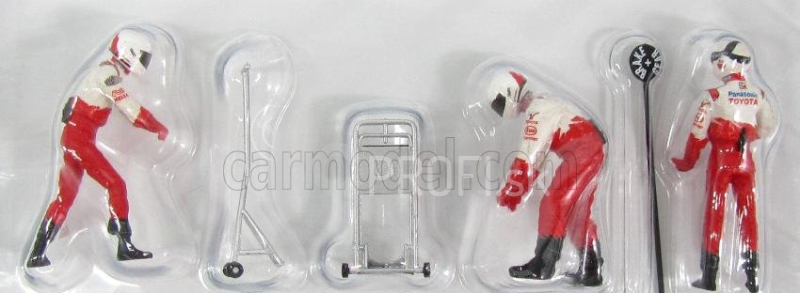 Minichamps Figúrky F1 Pit-stop Toyota 2002 Jack Set - Figúrky 1:43 Biela červená