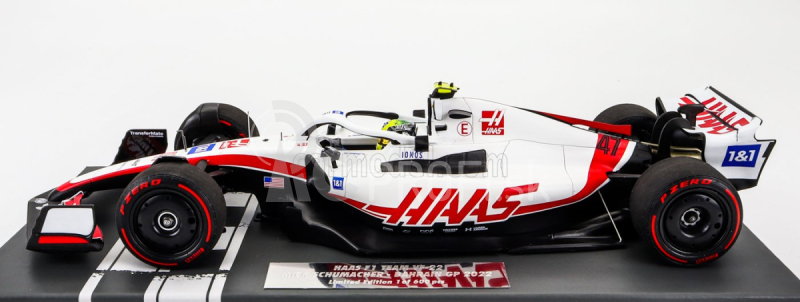 Minichamps Haas F1 Vf-22 Ferrari Team Haas N 47 Bahrain Gp 2022 Mick Schumacher 1:18 Biela čierna červená