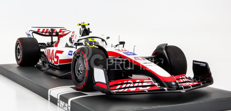 Minichamps Haas F1 Vf-22 Ferrari Team Haas N 47 Bahrain Gp 2022 Mick Schumacher 1:18 Biela čierna červená