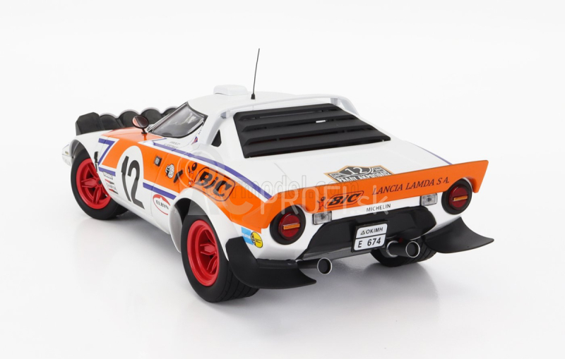 Minichamps Lancia Stratos Hf N 12 Rally Acropolis 1979 S.lambda - K.fertakis 1:18 Biela oranžová