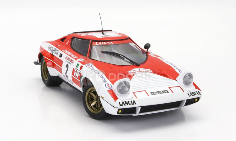 Minichamps Lancia Stratos Hf N 2 Winner Rally Tour De Corse 1974 Jean Claude Andruet - Michele Petit Biche 1:18 červená biela