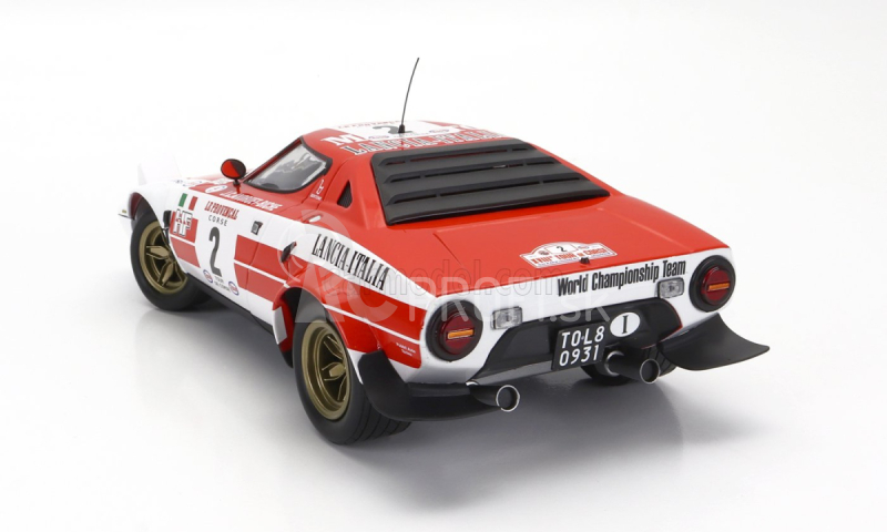 Minichamps Lancia Stratos Hf N 2 Winner Rally Tour De Corse 1974 Jean Claude Andruet - Michele Petit Biche 1:18 červená biela