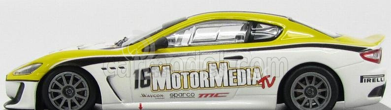 Minichamps Maserati Granturismo Mc Gt4 Coupe N 16 Trofeo Granturismo Mc 2010 Necchi 1:43 bielo žltá