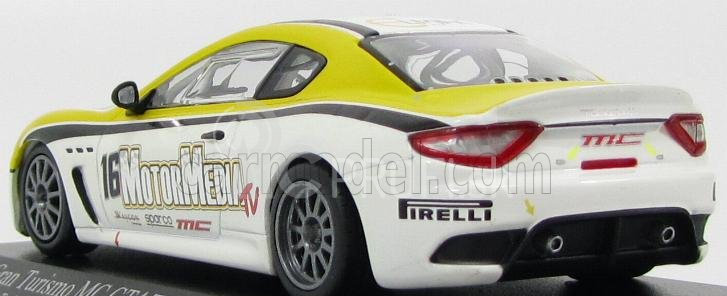 Minichamps Maserati Granturismo Mc Gt4 Coupe N 16 Trofeo Granturismo Mc 2010 Necchi 1:43 bielo žltá