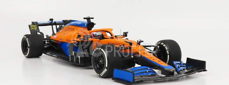 Minichamps Mclaren F1 Mcl35l Mercedes M12 Eq Power+ Team Mclaren N 3 Winner Italy Gp 2021 Daniel Ricciardo 1:18 oranžová svetlo modrá