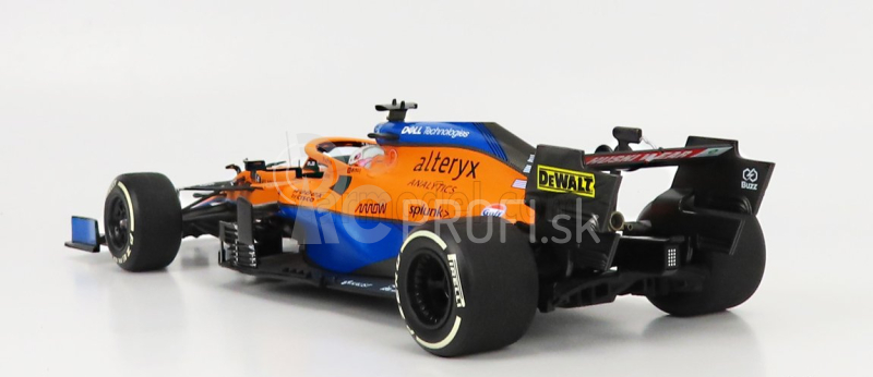 Minichamps Mclaren F1 Mcl35l Mercedes M12 Eq Power+ Team Mclaren N 3 Winner Italy Gp 2021 Daniel Ricciardo 1:18 oranžová svetlo modrá