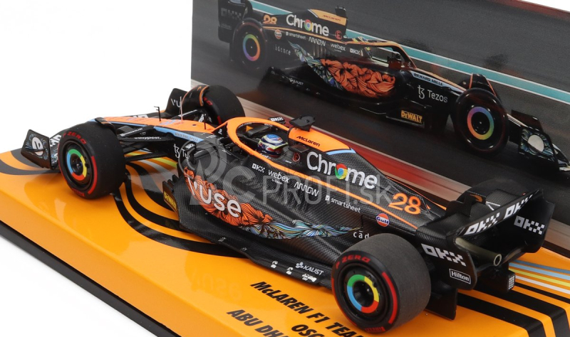 Minichamps Mclaren F1 Mcl36 Mercedes Team Mclaren N 28 Test Abu Dhabi 2022 Oscar Piastri 1:43 oranžová čierna