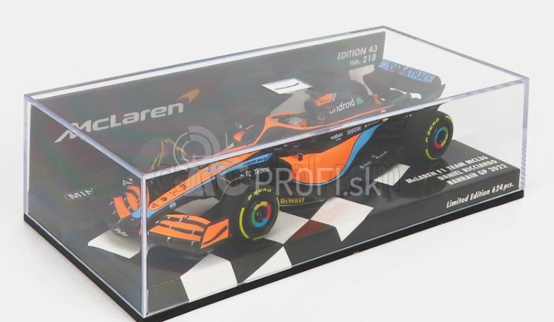 Minichamps Mclaren F1 Mcl36 Mercedes Team Mclaren N 3 Bahrain Gp 2022 Daniel Ricciardo 1:43 Oranžová svetlo modrá