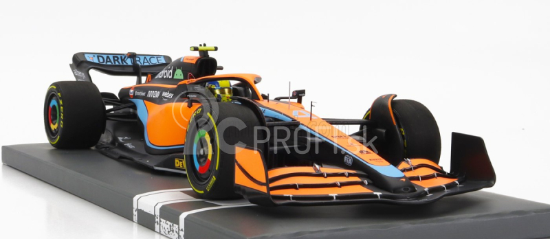 Minichamps Mclaren F1 Mcl36 Mercedes Team Mclaren N 4 Bahrain Gp 2022 Lando Norris 1:18 Oranžová svetlo modrá