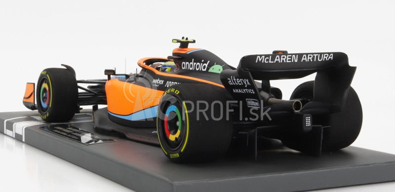 Minichamps Mclaren F1 Mcl36 Mercedes Team Mclaren N 4 Bahrain Gp 2022 Lando Norris 1:18 Oranžová svetlo modrá