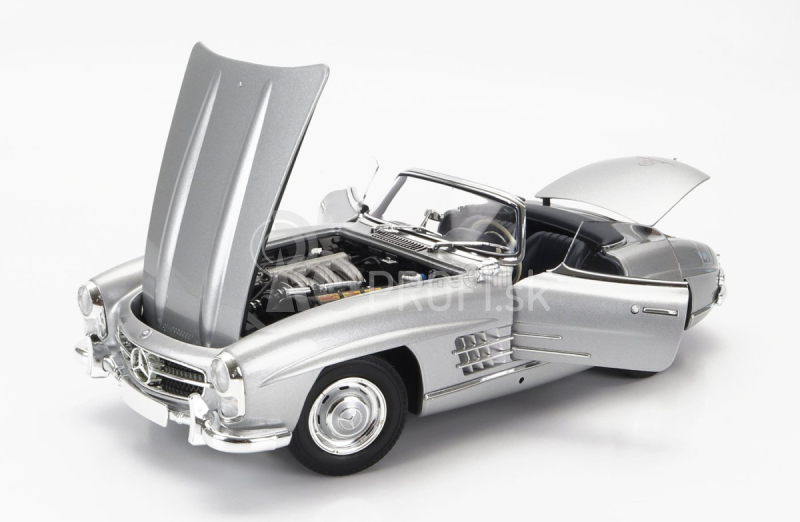 Minichamps Mercedes Benz 300sl Roadster Spider (w198) 1957 1:18 Strieborná