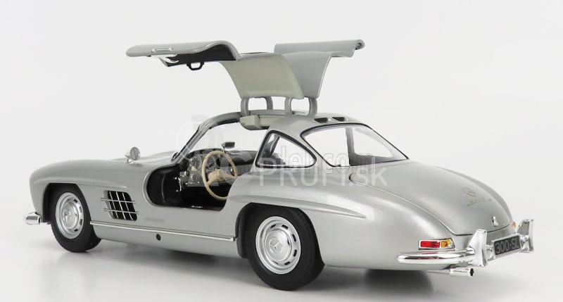 Minichamps Mercedes Benz Sl-class 300sl Coupe Gullwing (w198) 1954 1:18 Strieborná