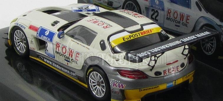 Minichamps Mercedes benz Sls Amg Gt3 N 22 24h Nurburgring 2012 Graf - Jager - Roloff - Seyffarth 1:43 Bielo-sivá