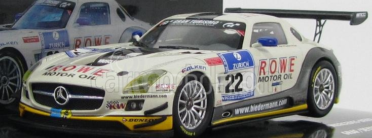 Minichamps Mercedes benz Sls Amg Gt3 N 22 24h Nurburgring 2012 Graf - Jager - Roloff - Seyffarth 1:43 Bielo-sivá