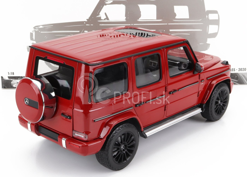 Minichamps Mercedes benz triedy G Amg G63 (w463) V8 Biturbo 2020 1:18 Červená