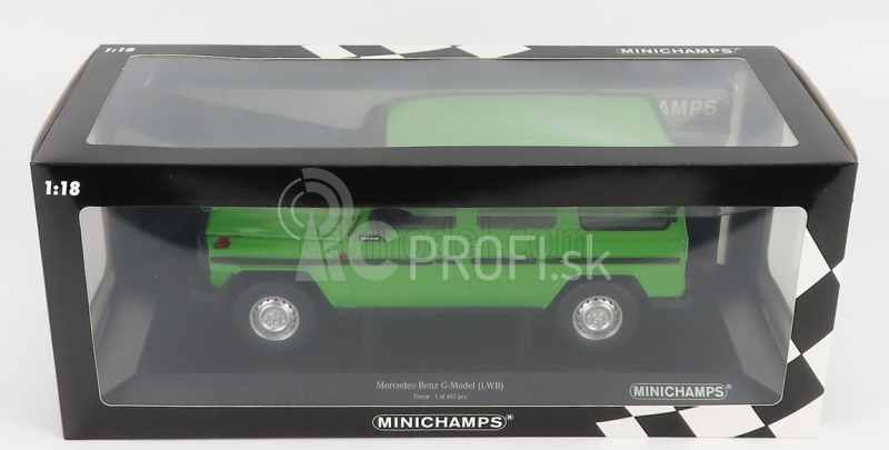 Minichamps Mercedes benz triedy G Long (w460) 1980 1:18 Svetlozelená