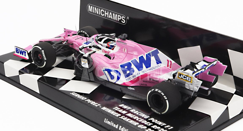 Minichamps Mercedes bwt F1 Rp20 Team Sportpesa Racing Point N 11 Winner Sakhir Gp 2020 S.perez 1:43 Pink Matt Blue