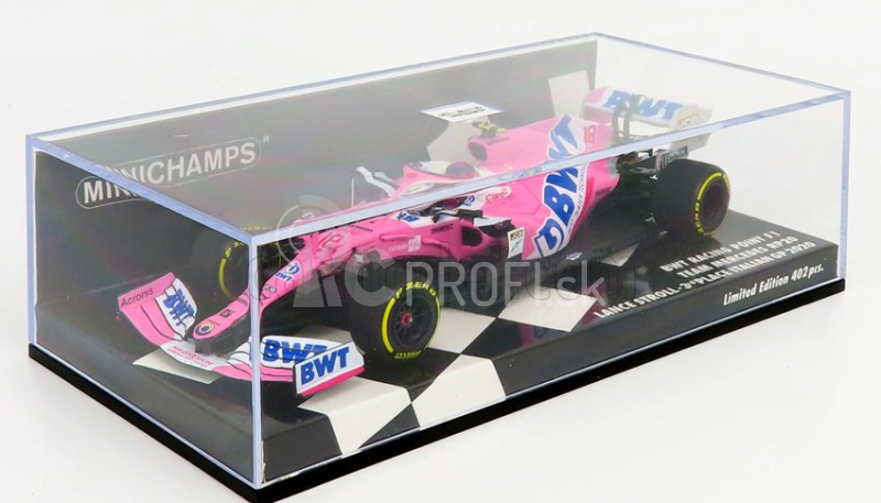 Minichamps Mercedes bwt F1 Rp20 Team Sportpesa Racing Point N 18 3rd Italy Gp 2020 L.stroll 1:43 Pink Matt Blue