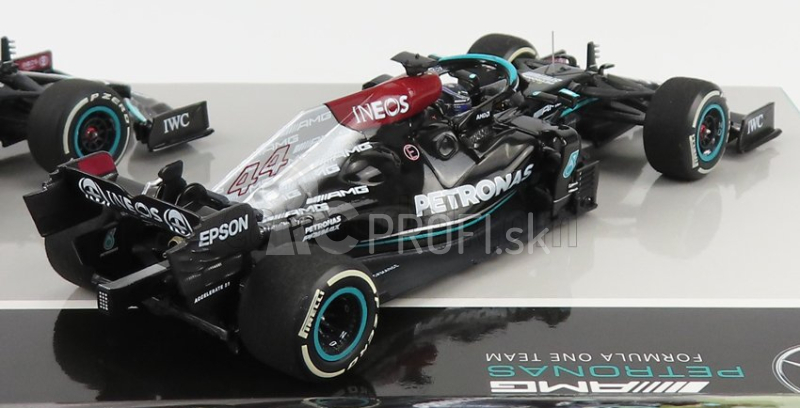 Minichamps Mercedes gp F1 Set 2x W12 Mercedes M12 Eq Power+ Team Amg Petronas Motorsport Formula One N 44 Sezóna 2021 Lewis Hamilton + N 77 Sezóna 2021 Valtteri Bottas 1:43 Black Green