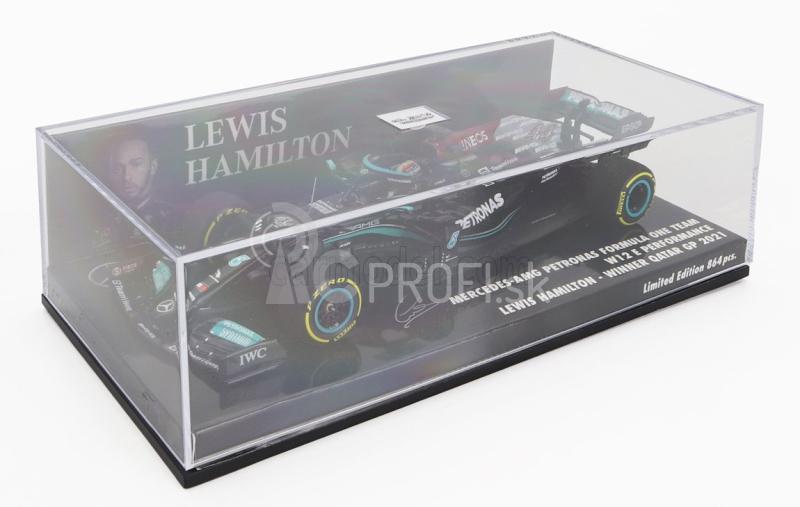 Minichamps Mercedes gp F1 W12 Mercedes M12 Eq Power+ Team Amg Petronas Motorsport Formula One N 44 Winner Qatar Gp 2021 Lewis Hamilton 1:43 Black Green