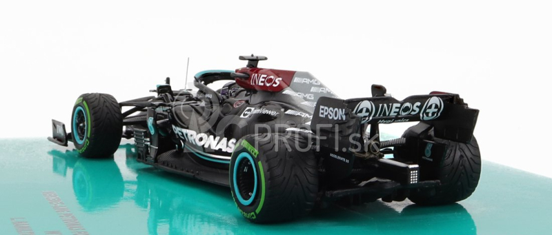 Minichamps Mercedes gp F1 W12 Mercedes M12 Eq Power+ Team Amg Petronas Motorsport Formula One N 44 Winner Sotchi Russian Gp 2021 Lewis Hamilton - 100. víťazstvo F1 1:43 Black Green