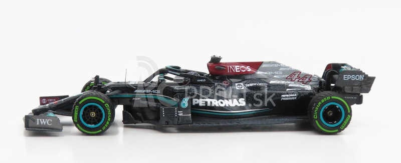 Minichamps Mercedes gp F1 W12 Team Amg Petronas N 44 - Sám na štartovom rošte - 2. preteky Maďarska (s dažďovým efektom) 2021 Lewis Hamilton 1:43 Čierna zelená