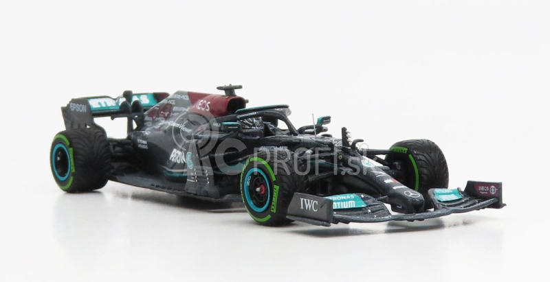 Minichamps Mercedes gp F1 W12 Team Amg Petronas N 44 - Sám na štartovom rošte - 2. preteky Maďarska (s dažďovým efektom) 2021 Lewis Hamilton 1:43 Čierna zelená