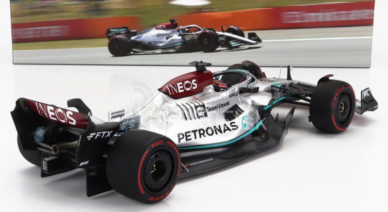 Minichamps Mercedes gp F1 W13e Team Mercedes-amg Petronas F1 N 63 3. Australian Gp 2022 George Russel 1:18 Strieborná zelená