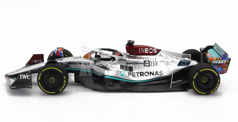 Minichamps Mercedes gp F1 W13e Team Mercedes-amg Petronas F1 N 63 5. Miami Gp 2022 George Russel 1:18 Strieborná zelená