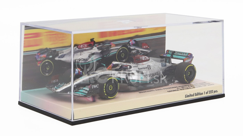 Minichamps Mercedes gp F1 W13e Team Mercedes-amg Petronas F1 N 63 5. Miami Gp 2022 George Russel 1:43 Silver Green