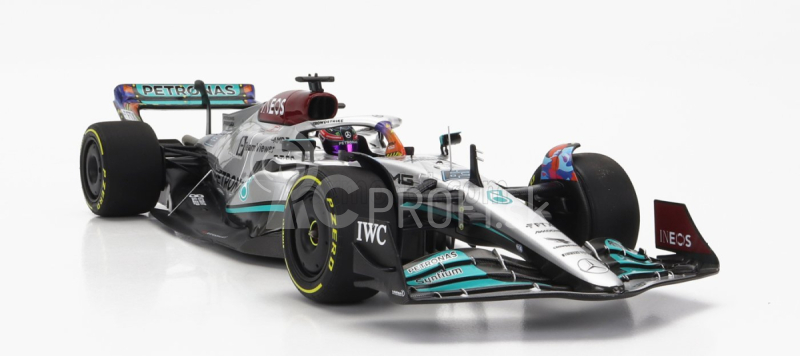 Minichamps Mercedes gp F1 W13e Team Mercedes-amg Petronas F1 N 63 Miami Gp 2022 George Russel 1:18 Silver Green