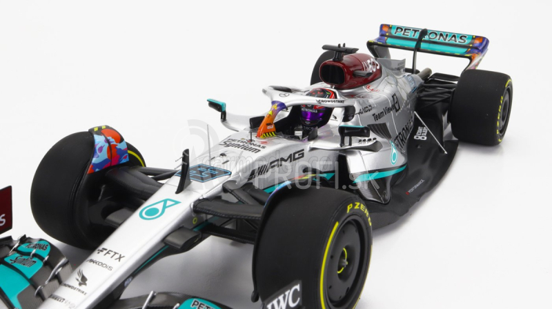 Minichamps Mercedes gp F1 W13e Team Mercedes-amg Petronas F1 N 63 Miami Gp 2022 George Russel 1:18 Silver Green