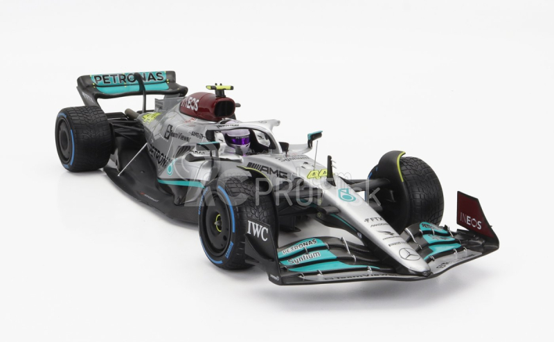 Minichamps Mercedes gp F1 W13e Team Mercedes-amg Petronas F1 N 63 Monaco Gp With Rain Tires 2022 George Russel 1:18 Silver Green