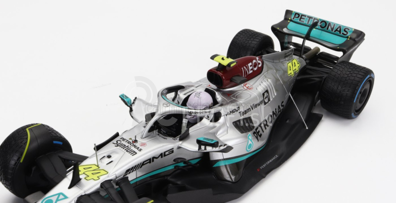 Minichamps Mercedes gp F1 W13e Team Mercedes-amg Petronas F1 N 63 Monaco Gp With Rain Tires 2022 George Russel 1:18 Silver Green