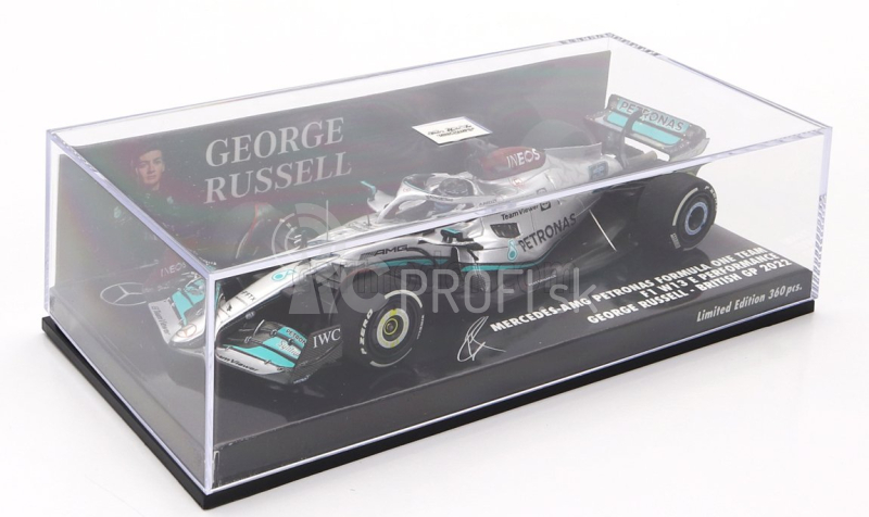 Minichamps Mercedes gp F1 W13e Team Mercedes-amg Petronas F1 N 63 Silverstone British Gp 2022 George Russel 1:43 Silver Green