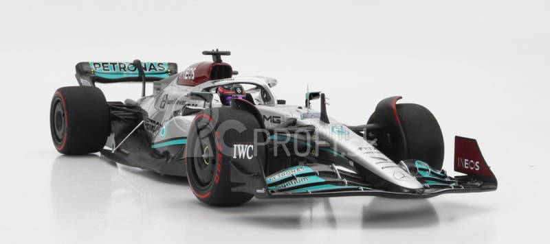 Minichamps Mercedes gp F1 W13e Team Mercedes-amg Petronas F1 N 63 Spain Gp 2022 George Russel 1:18 Strieborná zelená