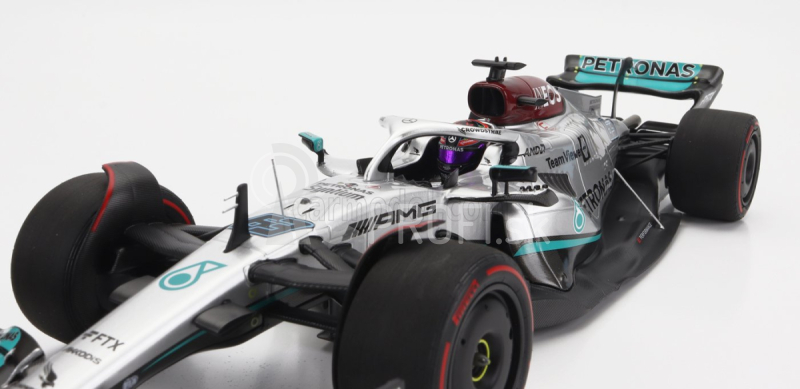 Minichamps Mercedes gp F1 W13e Team Mercedes-amg Petronas F1 N 63 Spain Gp 2022 George Russel 1:18 Strieborná zelená