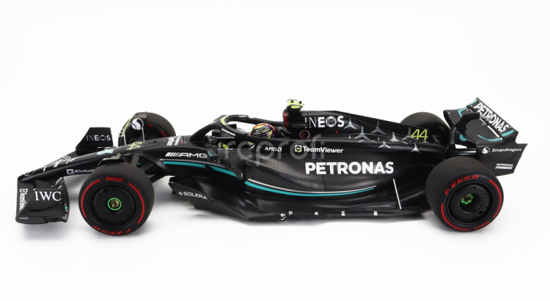 Minichamps Mercedes gp F1 W14 Team Mercedes-amg Petronas Formula One N 44 2nd Australian Melbourne Gp With Pit Board 2023 Lewis Hamilton 1:18 Matt Black